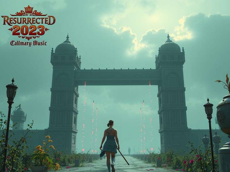 Resurrected 2023 ट्रेलर का एक दृश्य - मुख्य चरित्र एक खंडहर में खड़ा है