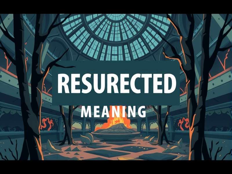 Concept art of a character rising from ashes in Resurrected 2, symbolizing rebirth