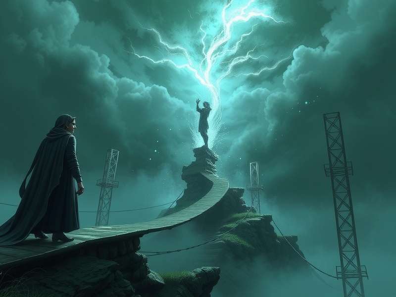 Concept art of a character in Resurrected 2 surrounded by an ethereal green glow, symbolizing the resurrection mechanic in action.