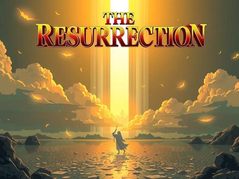 Dramatic in-game screenshot from Resurrected 2 showing a character facing a horde in a ruined urban environment