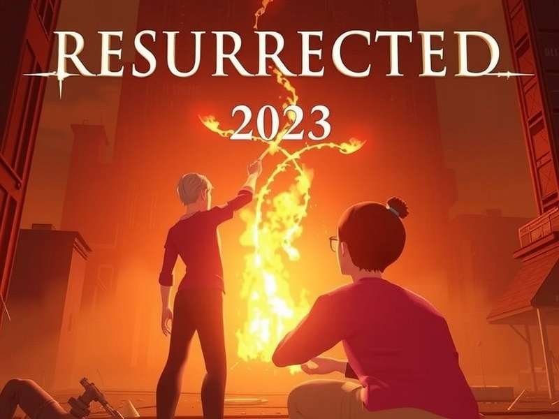 Screenshot from Resurrected 2023 Trailer HD showing intense action scene