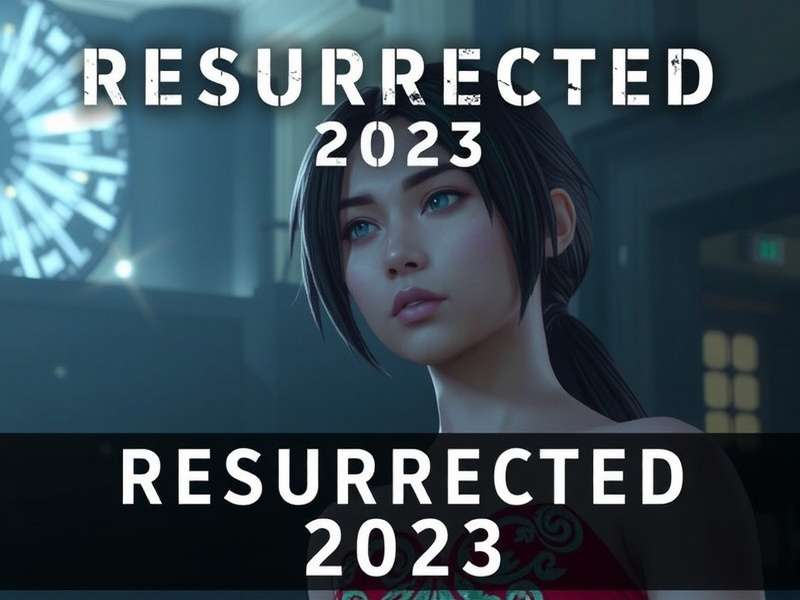 Resurrected 2 cinematic trailer screenshot showing protagonist facing a dark portal