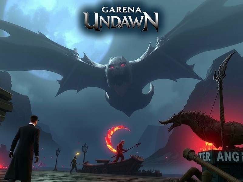 A squad of survivors scavenging in the ruined urban landscape of Garena Undawn