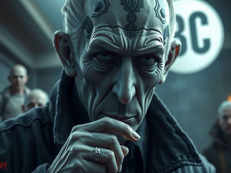 Artistic depiction of Peter Cushing character from Resurrected 2 casting a spell