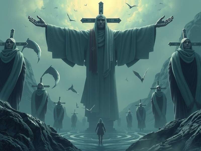 Resurrection Definition visual representation with ancient and modern gaming symbolism