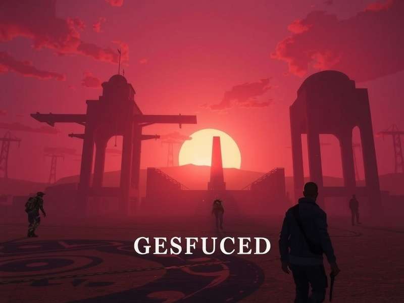 Resurrected 2023 Trailer Spoilers – Scene showing a massive zombie horde approaching a ruined city at dusk