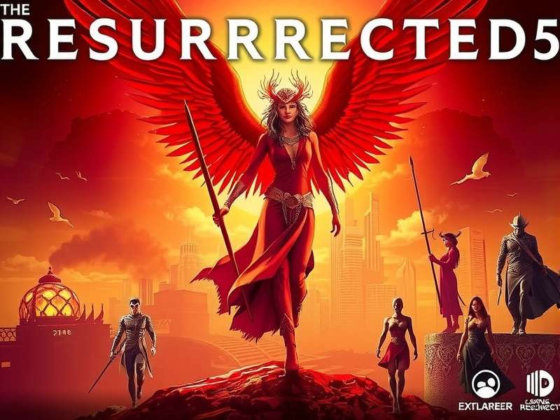 The Resurrected 2025 game poster featuring Zombage undead army and Indian mythological motifs
