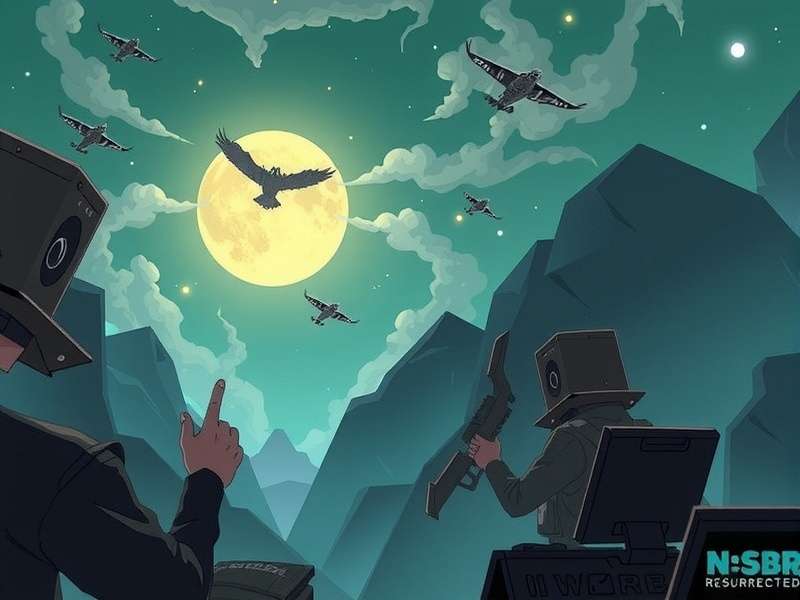 Nsbr Resurrected game concept art showing a dark fantasy landscape with rifts and glowing runes